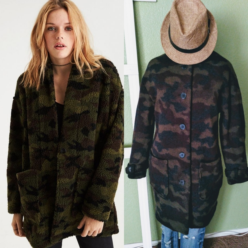 Camo coat jacket